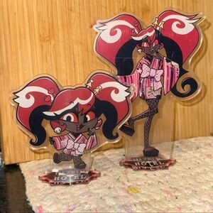 Bundle lot set 2 Hazbin Hotel Velvette kimono anime acrylic figure standee